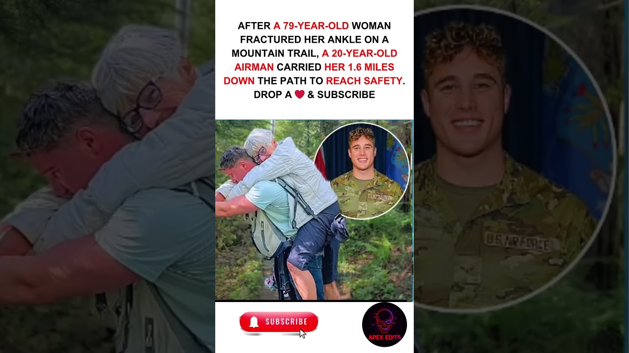 Stranger carried 79 year old down a mountain  🏔️❤️#Kindness #Hero #MountainRescue #Humanity #Braver