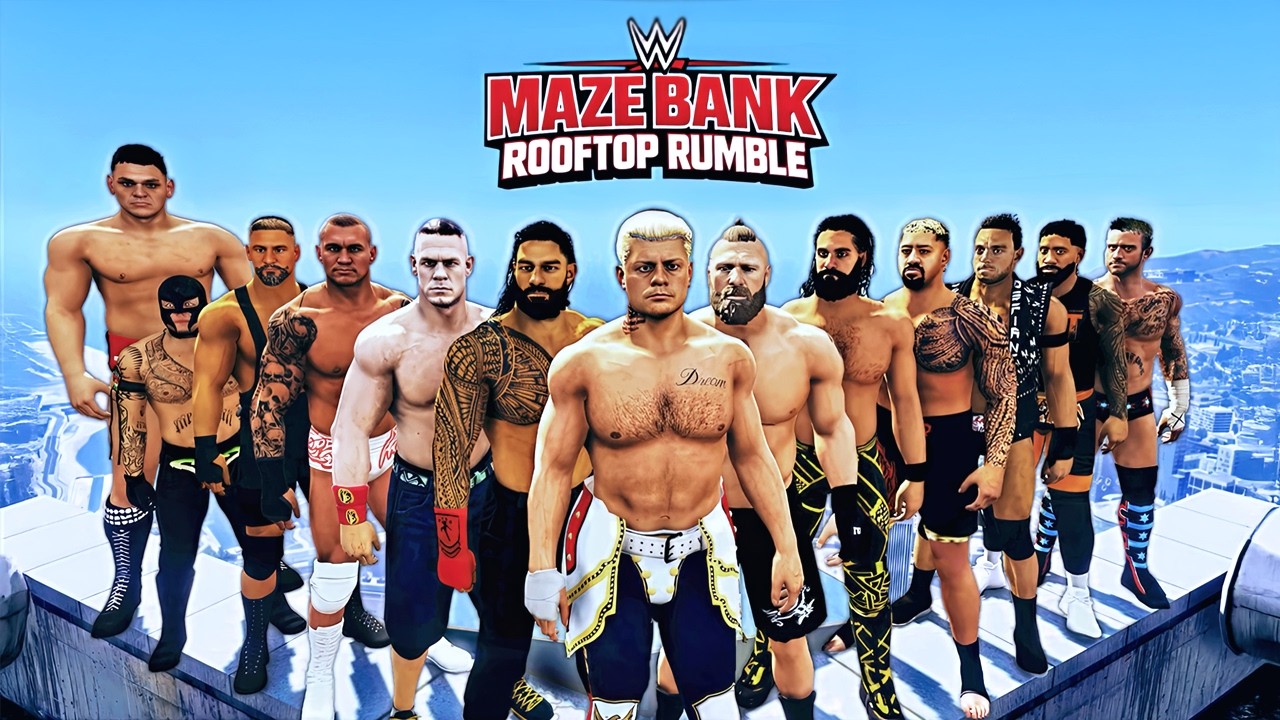 GTA 5 Maze Bank Rooftop Royal Rumble (30-Man) | FULL MATCH