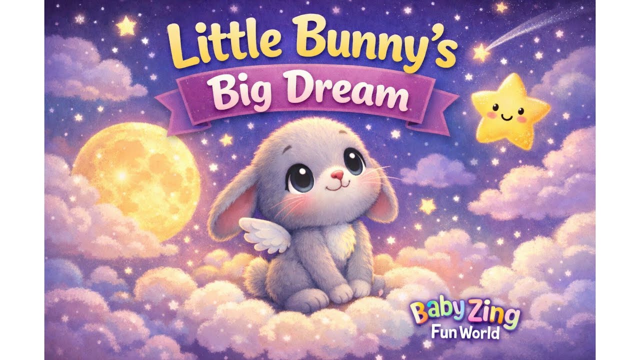 The Little Bunny Who Wanted to Fly 🐰✨ | Kids Bedtime Story & Poem | Baby Zing Fun World