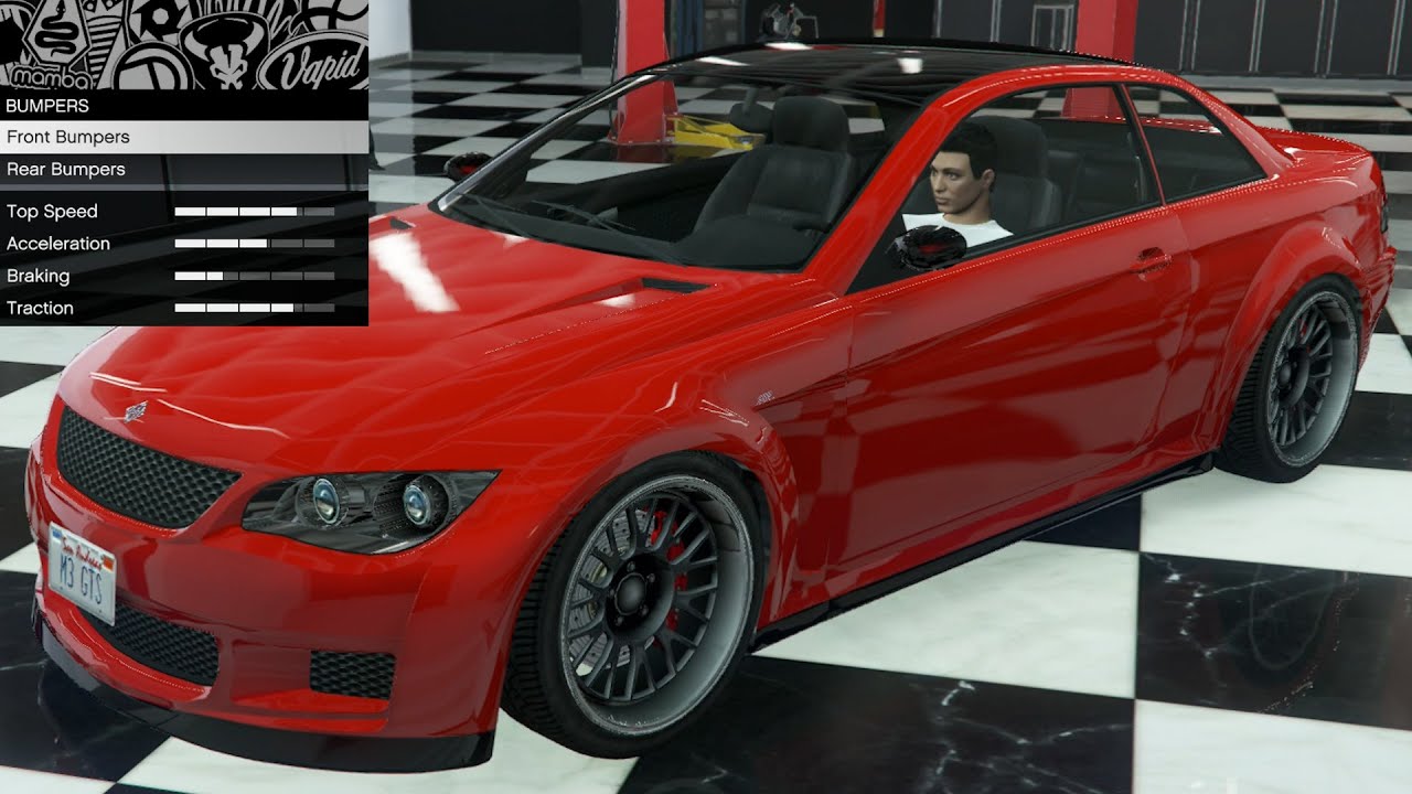 GTA 5 - OG Vehicle Customization - Ubermacht Sentinel XS (BMW E92 M3)