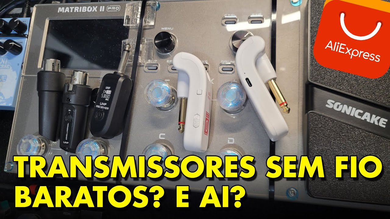 TESTEI OS TRANSMISSORES SEM FIO MAIS BARATOS DO ALIEXPRESS