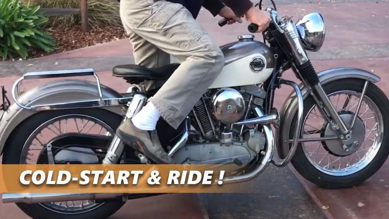 Let's Fire Up this 1958 Harley Davidson Sportster and Take Her for a Ride!