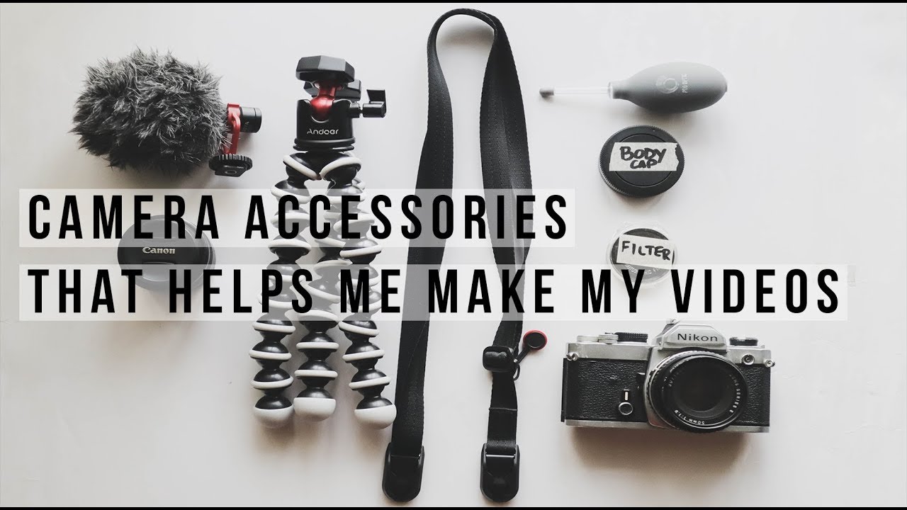 Camera accessories that helps me make my videos (Andoer Ballhead & Knockoff Peak Design strap)