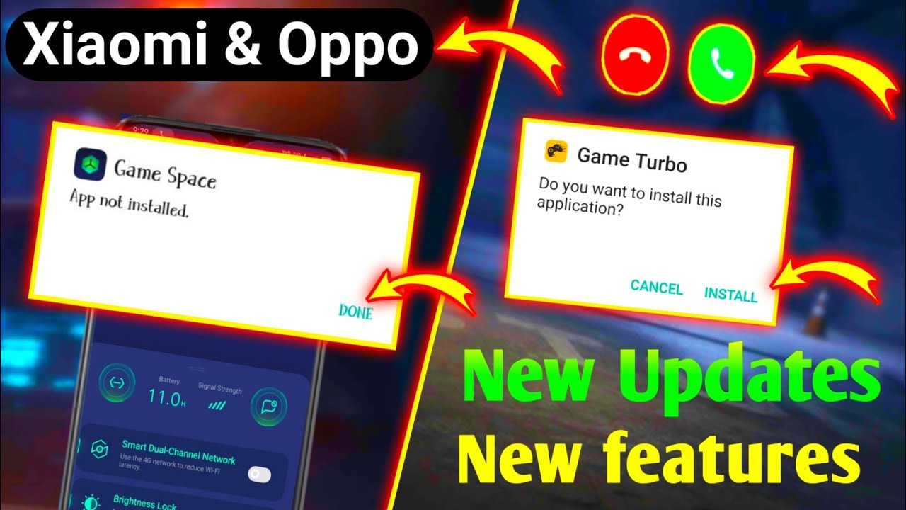 Xiaomi & Oppo Gaming Features Update problem solve || Game space or Game Turbo new features add.....