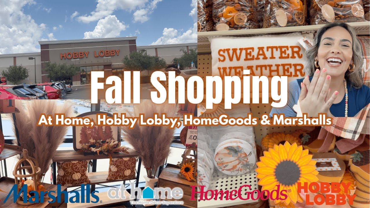 FALL SHOPPING | HOBBY LOBBY, AT HOME & HOMEGOODS SHOP WITH ME FOR FALL 2025 | FALL VIBES 🤎🍁🍂