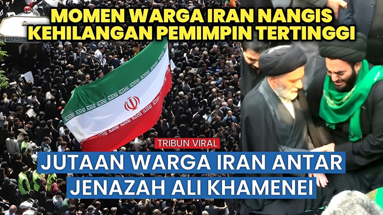 Iran Diselimuti Tangis! Video Detik-Detik Duka Usai Wafatnya Ayatollah Ali Khamenei