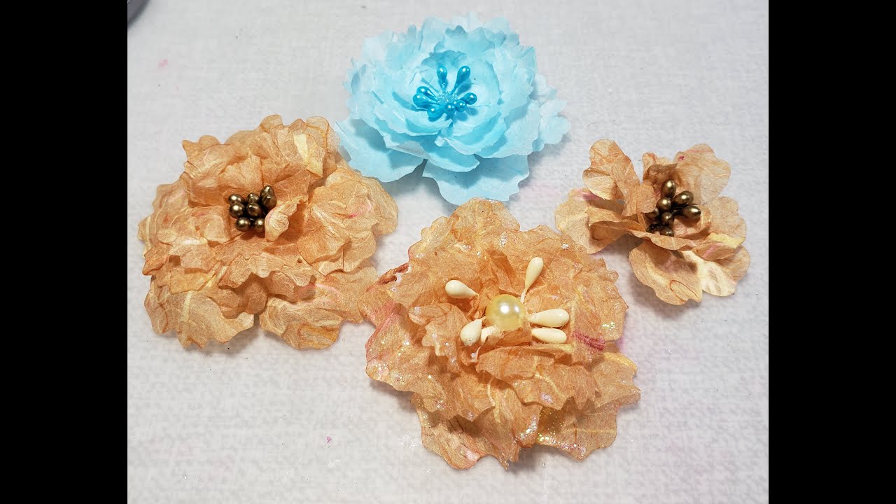 Bricolage fleur en papier mûrier