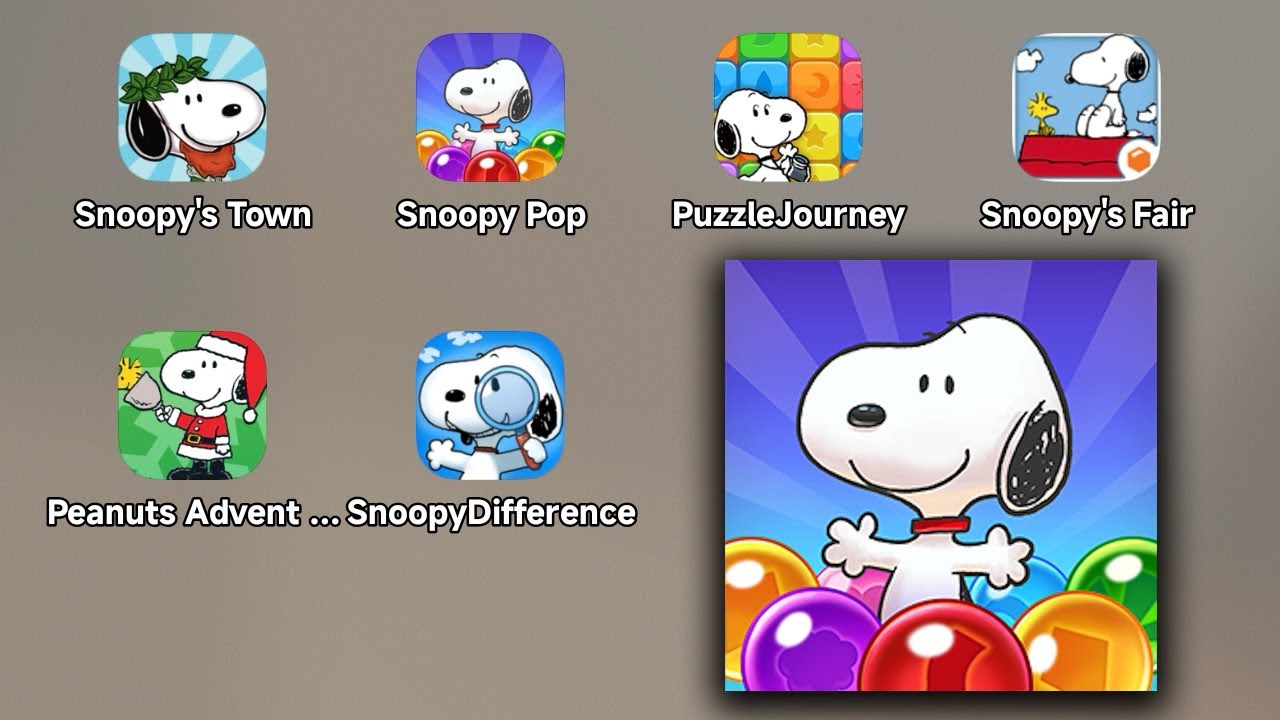 Bubble Shooter - Snoopy POP - Последнее обновление APK - Обзор игрового процесса на Android