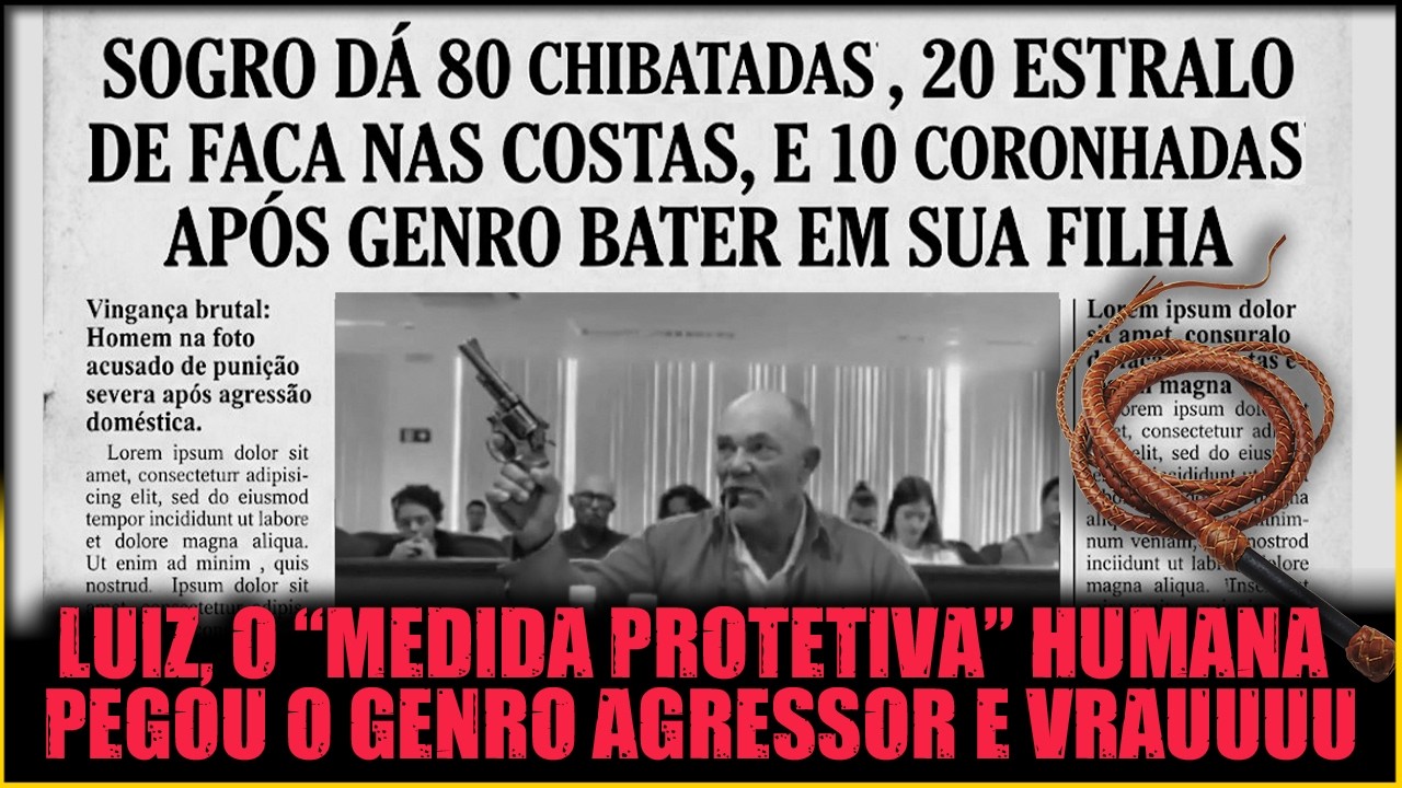 SOGRO D&Aacute; 80 CHIBATADAS EM GENRO AGRESSOR DA FILHA 