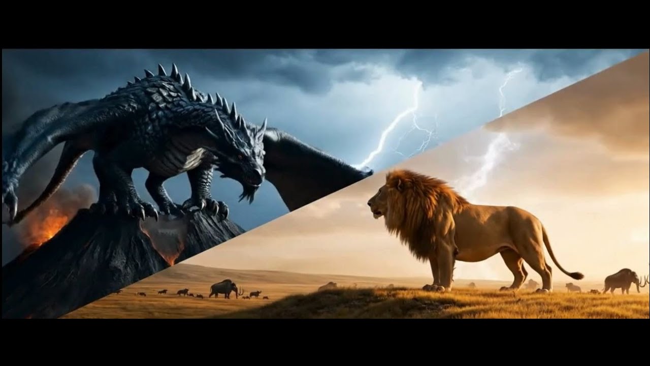 The Last Great Dragon vs Lion King  Forgotten Age Mythical War Story