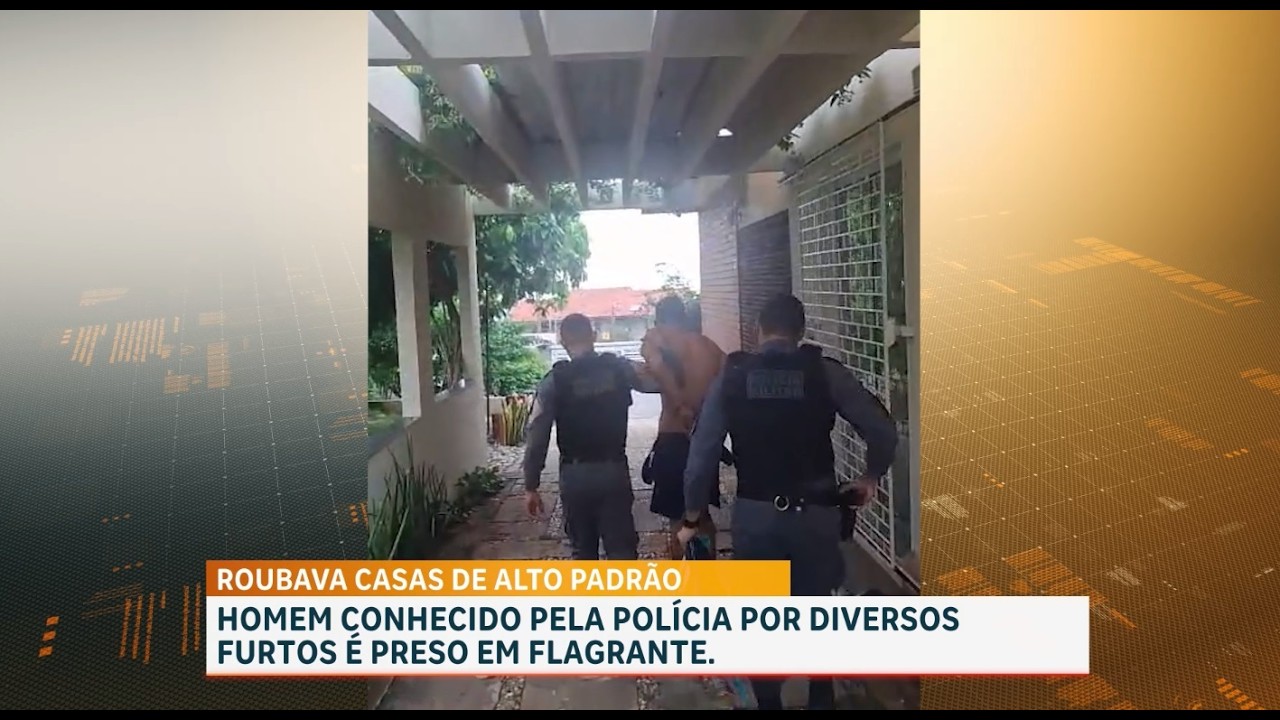 Homem suspeito de furtar casas de alto padrão é preso em flagrante em São Luís