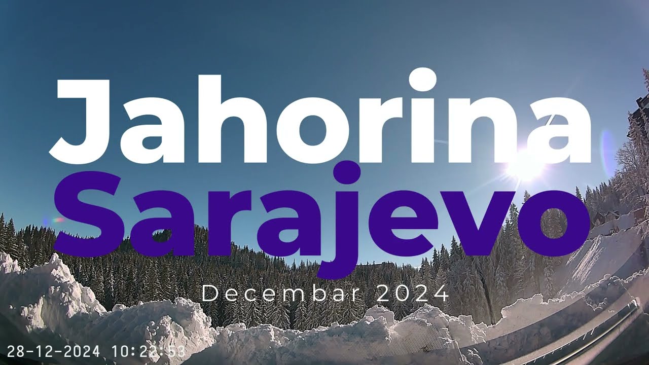 Vožnja: Jahorina - Pale - Sarajevo #hyperlapse #ride #december #2024 #dashcam #visitbosnia #bih