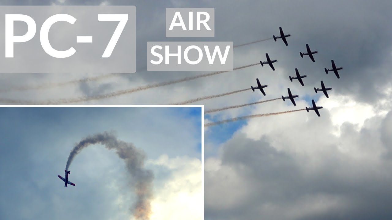 PC-7 Team Display | Swiss Air Force | Airshow