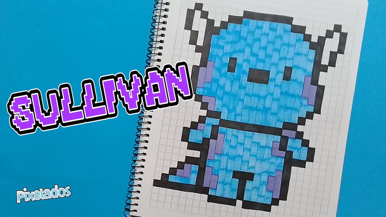 COMO DIBUJAR SULLIVAN MONSTER INC PIXEL ART - PIXELADOS