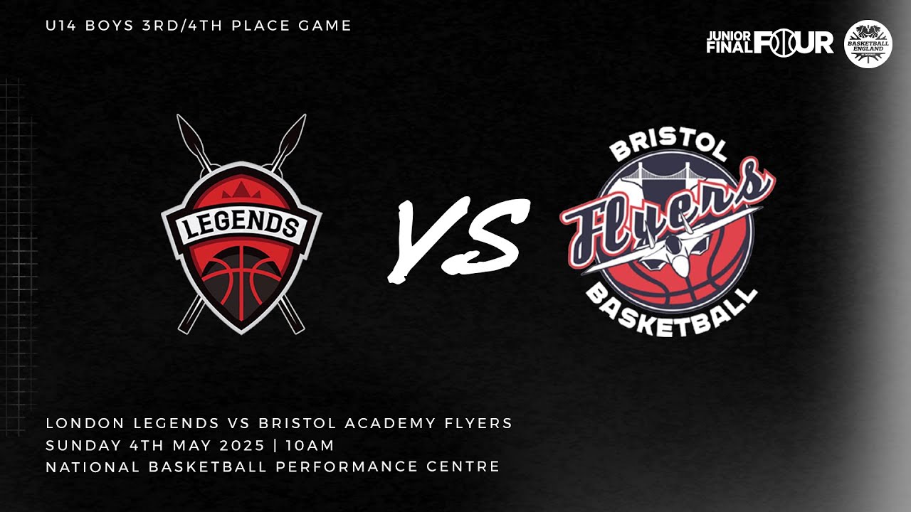 G15_U14 Boys' 3rd/4th place game: London Legends v - Bristol Academy Flyers  (Court 3)