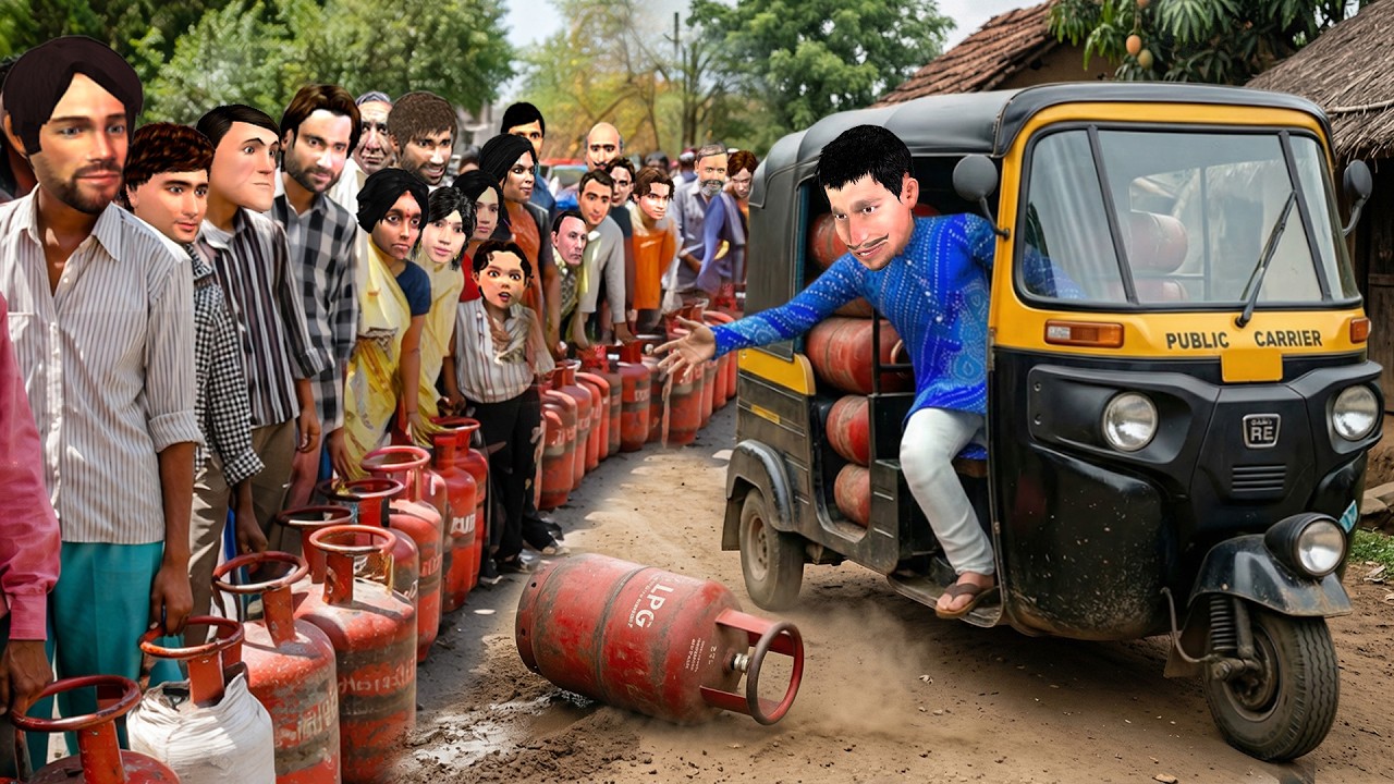 Gas Cylinder Shortage और Auto Rickshaw Wala का धंधा Comedy Video Hindi Kahani