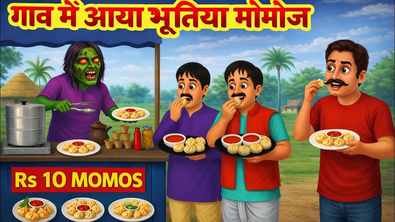 Momos wala nikla bhoot (मोमोज वाला निकला भूत)#horrorstory 