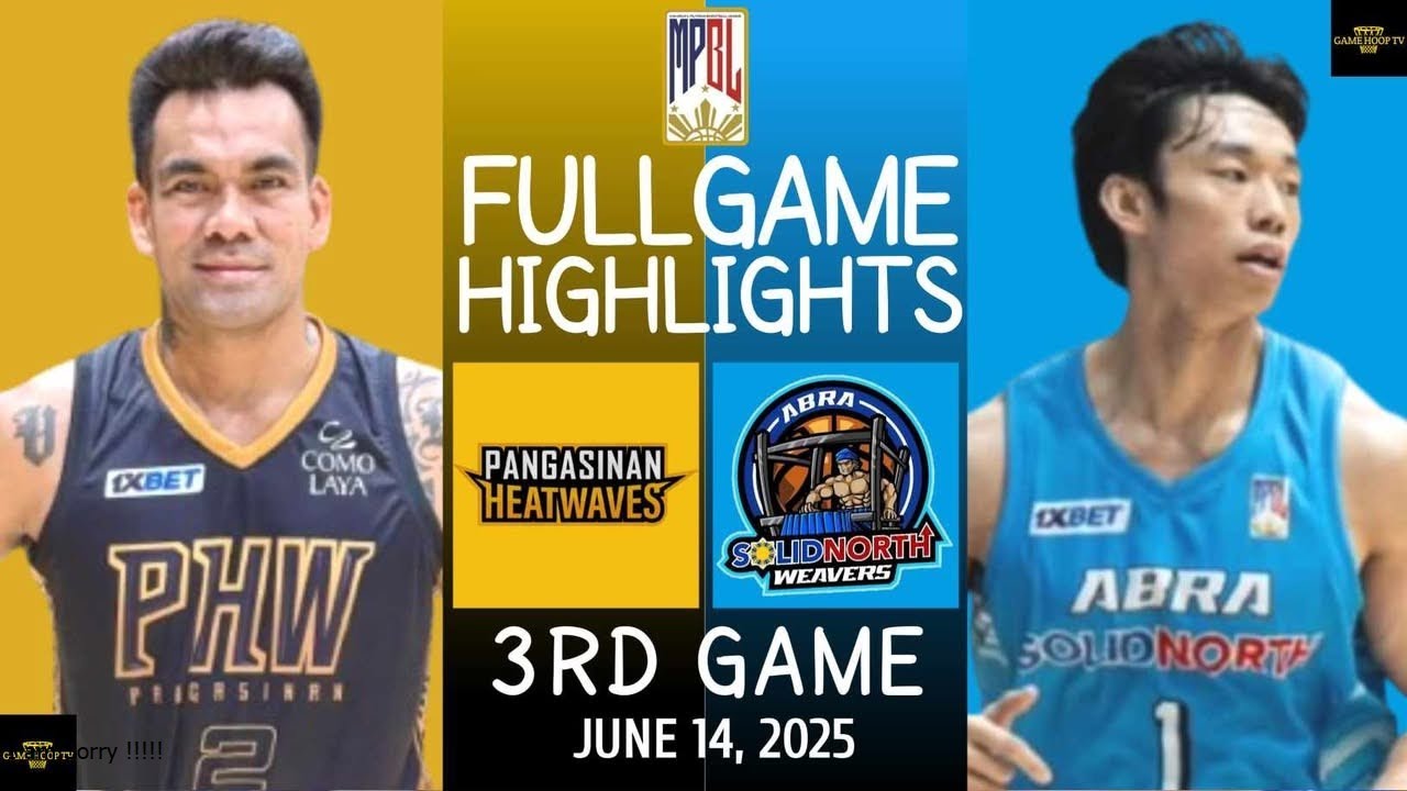 MPBL HIGHLIGHTS TODAY (FULL GAME) | PANGASINAN VS ABRA | JUNE 14, 2025
