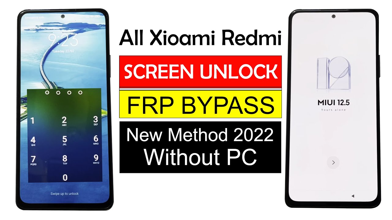 All Xiaomi Redmi HARD RESET & FRP BYPASS | MIUI 12.5 New Method (Without PC)