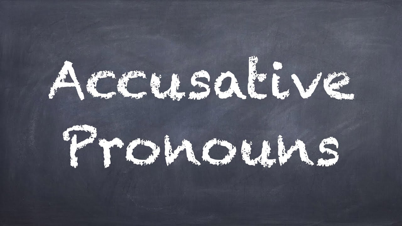 Accusative Pronouns - German 1 WS Explanation - Deutsch lernen