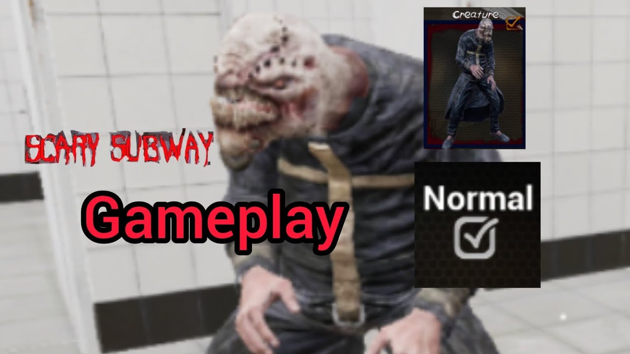 NO I I WAS SO CLOSE TO THE TRAIN !!!!!!!!! | scary subway escape horror gameplay