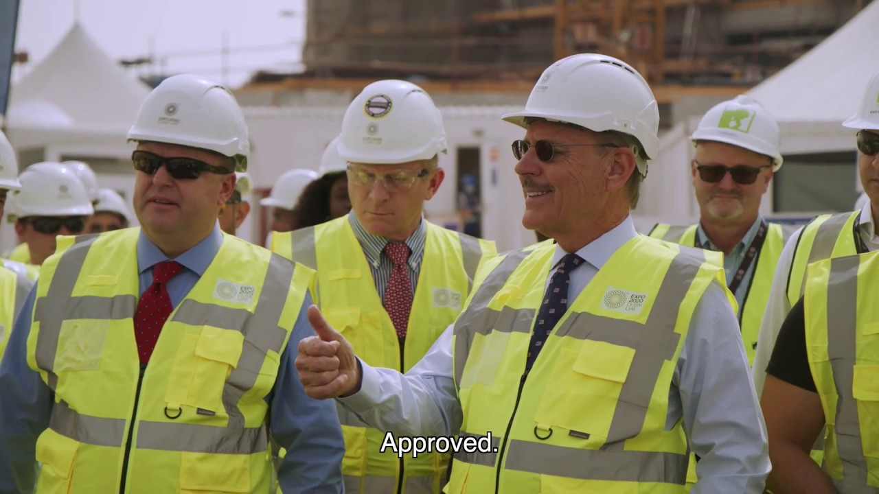 Inauguration construction of U.S. pavilion at Expo 2020 Dubai