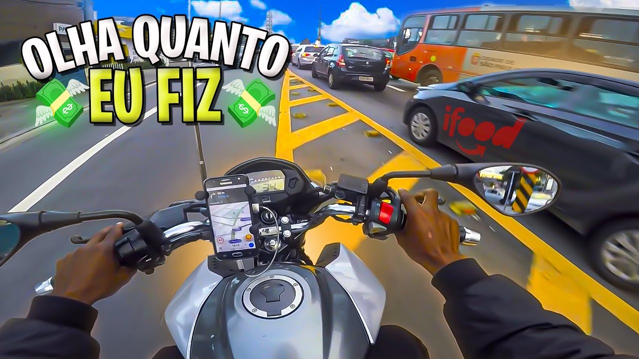 UMA SEMANA NA VIDA DE UM ENTREGADOR IFOOD 💸 ep. 3 *seis horinhas de serviço*