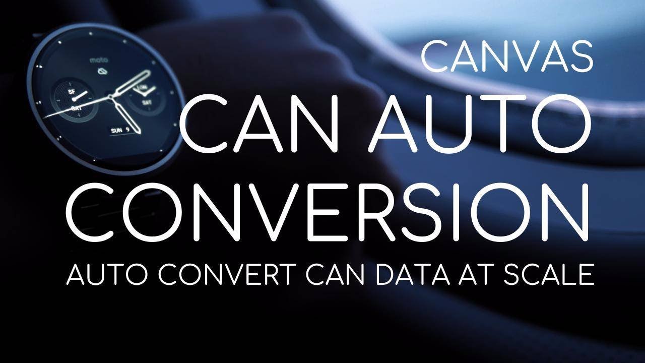 Auto-Convert Raw CAN Bus Data at Scale (Local / Cloud)