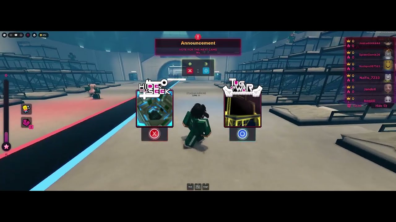 Zahral jsem si squid game a ,takhle to dopadlo
