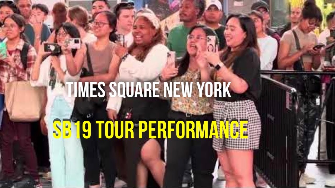 New York Manhattan Times Square SB 19 On Tour