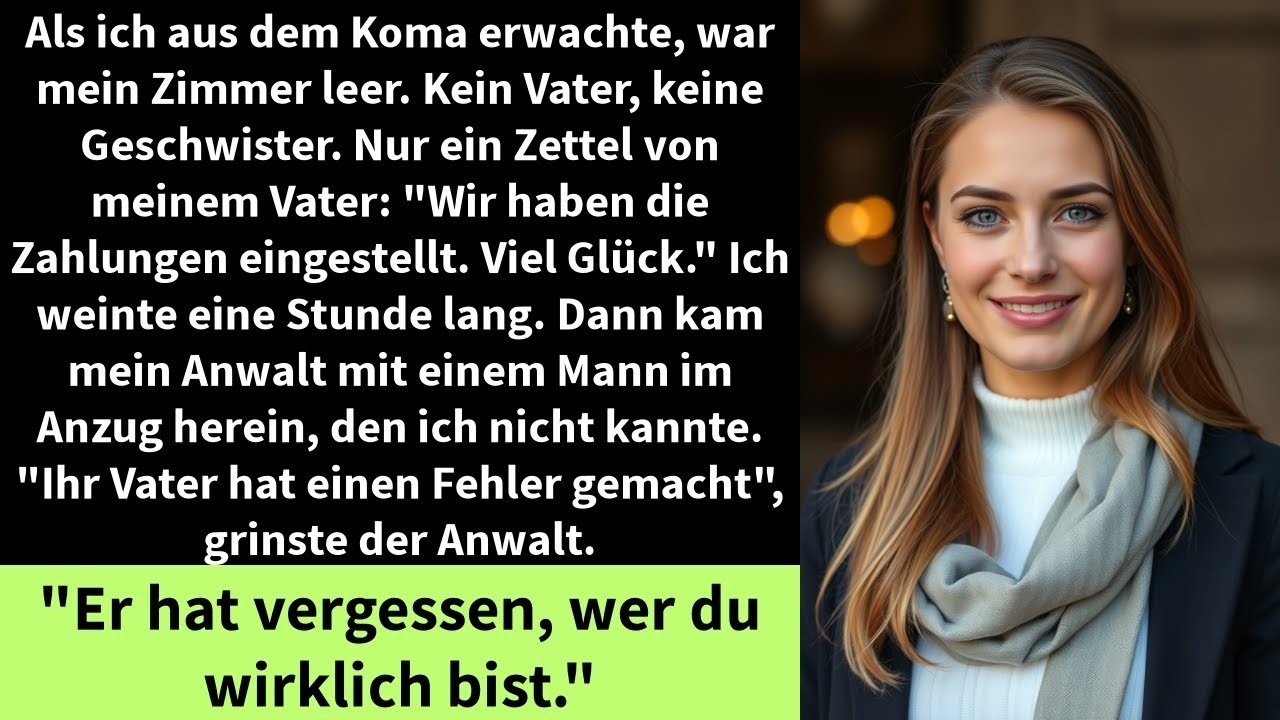 Als ich aus dem Koma erwachte, war mein Zimmer leer  Kein Vater, keine Geschwister
