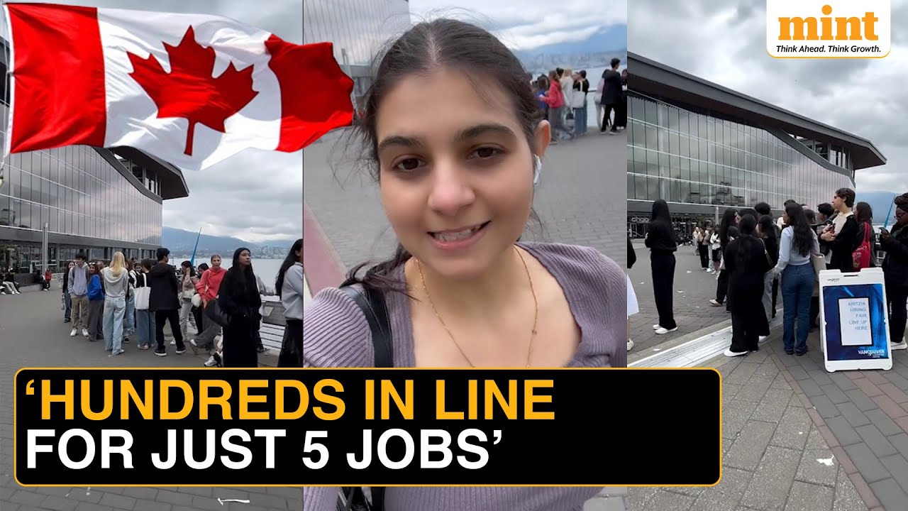 Video Of Indian Woman Showing Canada's Job Crisis Goes Viral: Hundreds Queue Up For Just 5 Jobs!