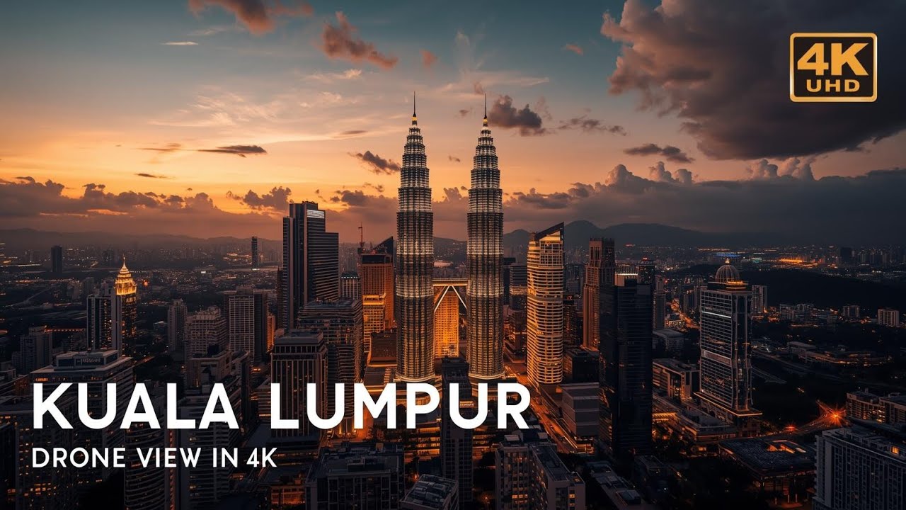 Kuala Lumpur City Drone View 4K | Breathtaking Aerial Shots of Malaysia 🇲🇾 #kualalumpur 