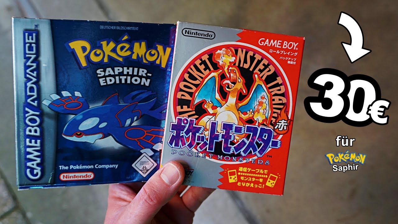 Bitte WAS?! Gameboy Pokemon Saphir für 30€ in OVP & andere Retro Games etc. / Besser als Flohmarkt