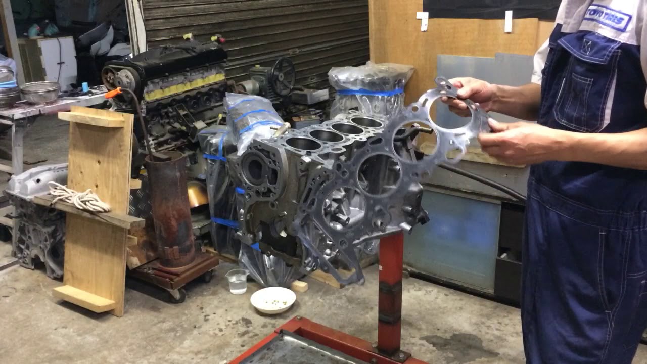 M氏 S15 SR20DET  エンジンオーバーホール動画  ブロック加工準備編  メタルヘッドガスケットの問題について