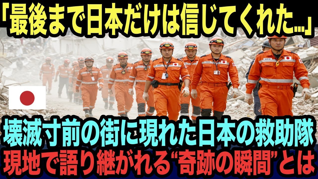 【海外の反応】「日本の誇りを見た…」トルコ大地震で唯一諦めなかった日本人救助隊の“魂の救出劇”に世界が涙