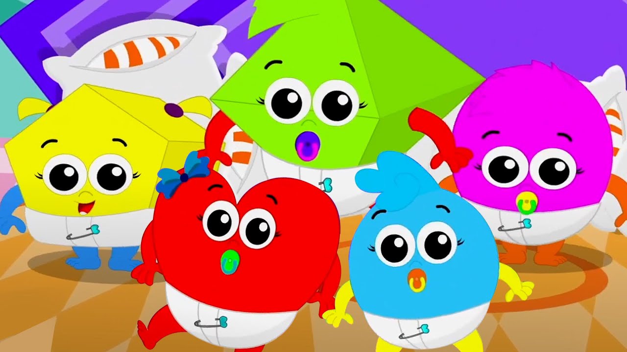 Five Little Babies Jumping On The Bed, Nursery Rhyme for Kids