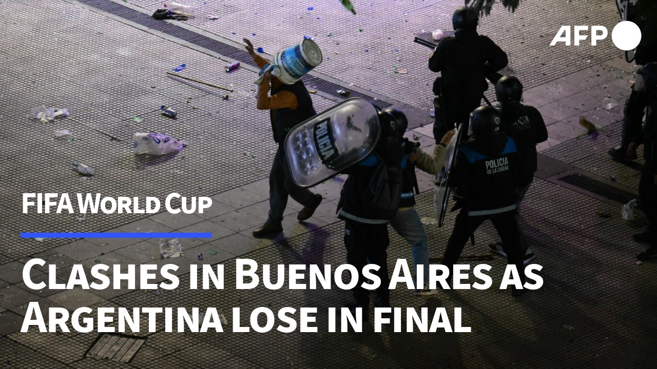 Clashes in Buenos Aires after Argentina's World Cup defeat | AFP