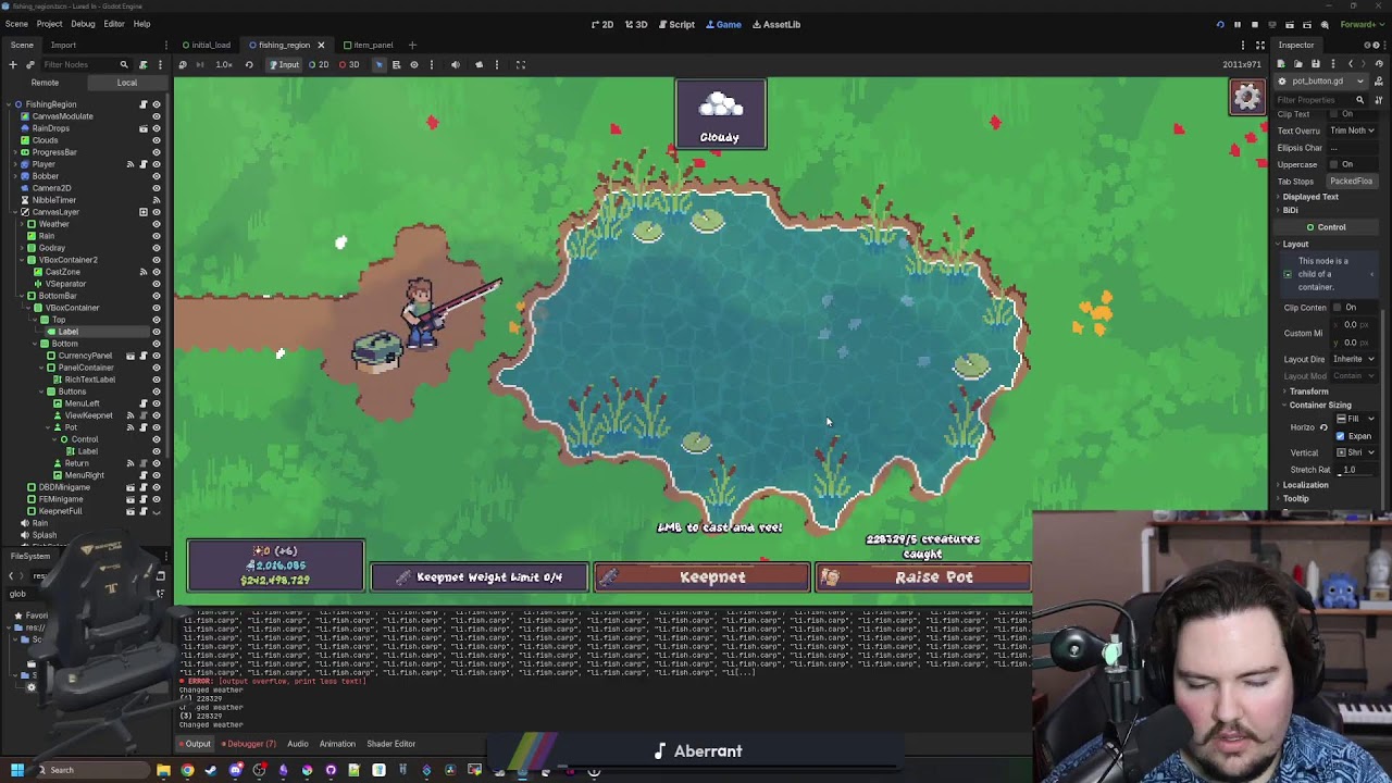 Crab traps! | Lured In Godot Gamedev | !discord !game !buy