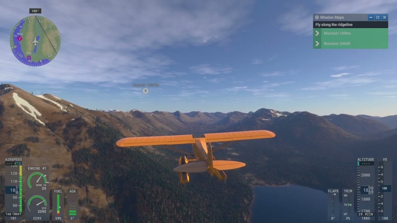 MSFS 2024:Activities: Flight Training: Bush Pilot Downdrafts