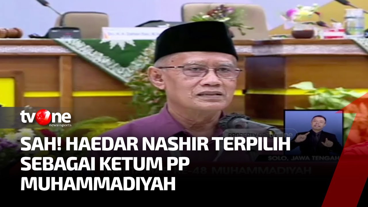 Haedar Nashir Kembali Terpilih Menjadi Ketum PP Muhammadiyah | Kabar Pagi tvOne