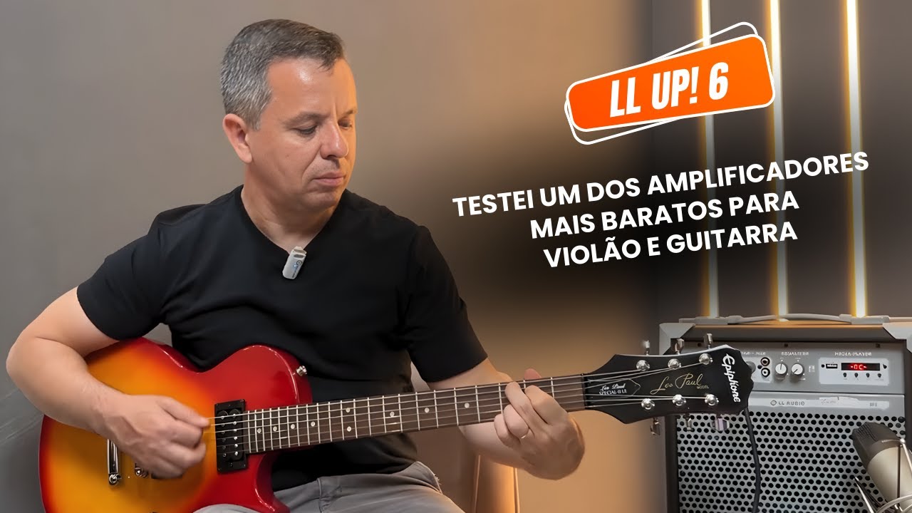 Esse Amplificador BARATO serve pra Guitarra e Violão? Teste Real do LL UP6!
