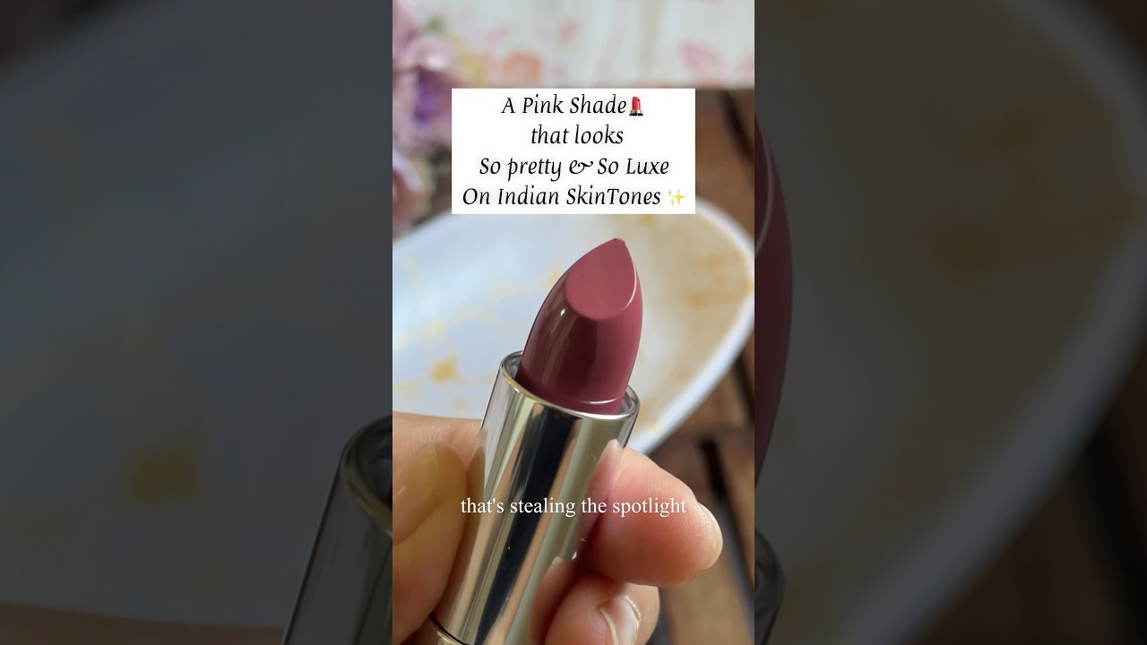 Розовый оттенок помады для индийских тонов кожи #розоваяпомада #maybelline #образцыпомады #ashort...