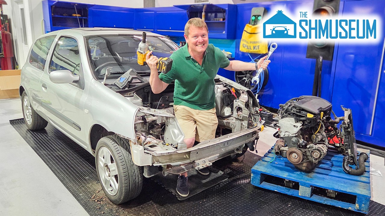 My £1K OG Scrap CLIO PROJECT! Engine Swap, Let's Go - SHMIO Part 1