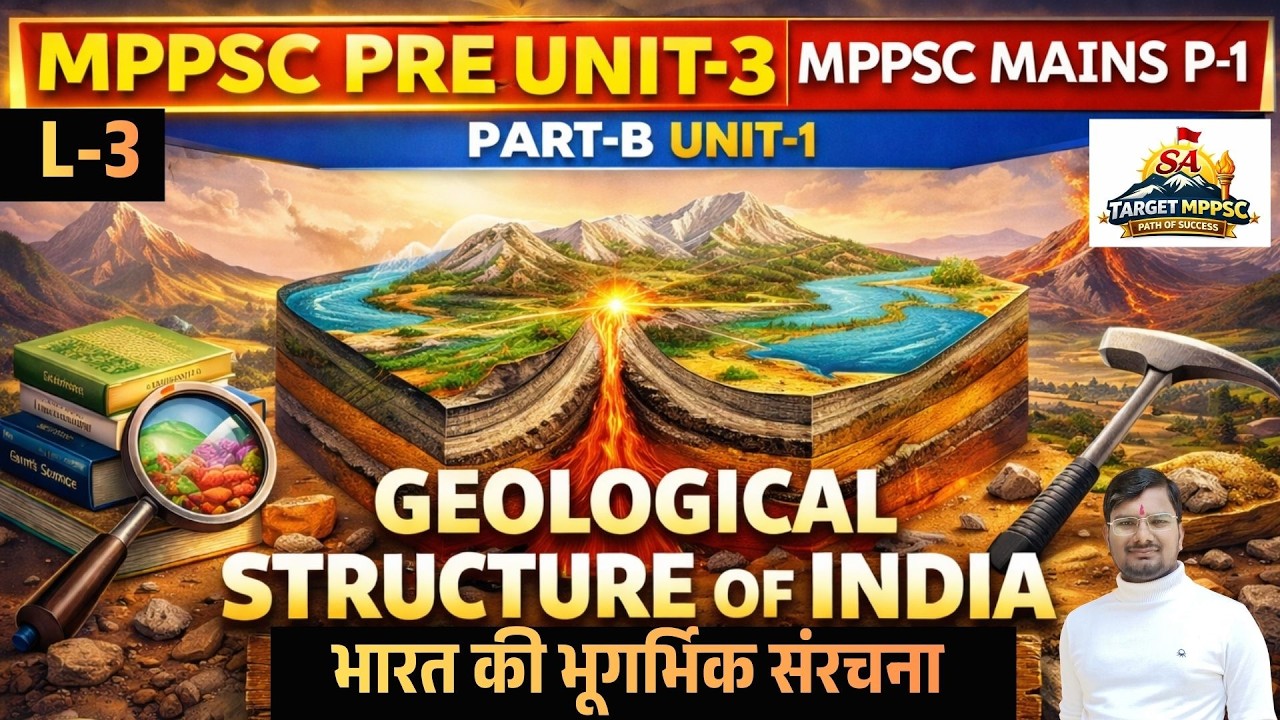 L-3 MPPSC PRE UNIT-3 +MPPSC MAINS P-1 PART-B UNIT-1 WITH SUNIL RATHORE SIR #mppscexam