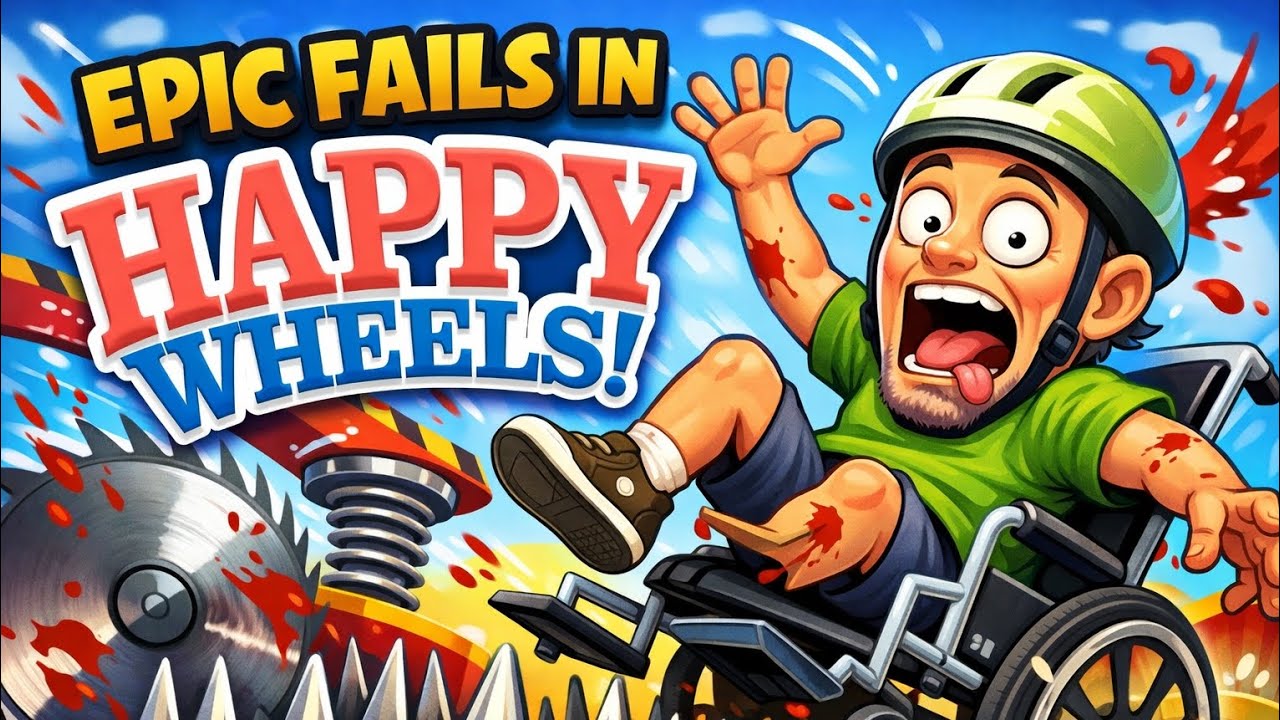 PLAYING HAPPY WHEELS || EPIC FAILS