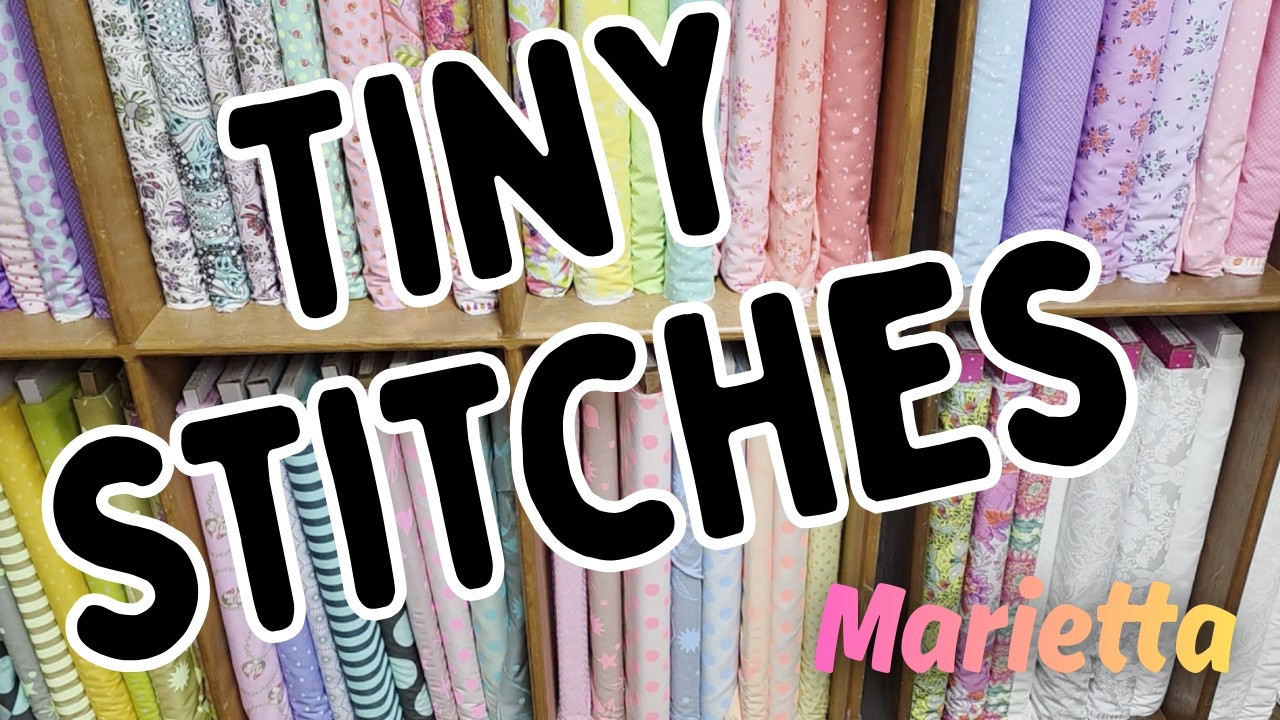 Я зашла в Tiny Stitches — САМЫЙ МИЛЫЙ магазин тканей для квилтинга в Мариетте. 🪡🧵 У них ТАК МНОГО...