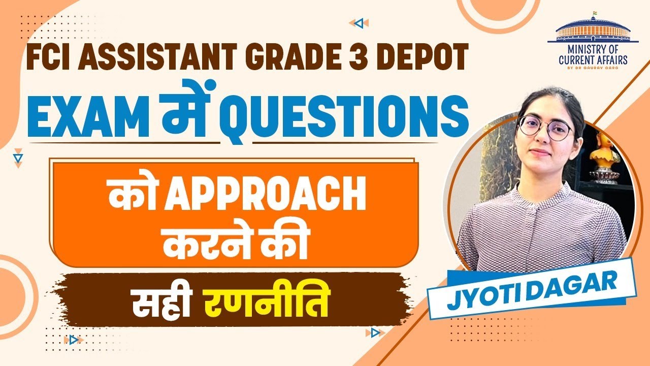 FCI AG3 Depot topper shares the strategy - How to prepare for FCI AG3? by Jyoti Dagar