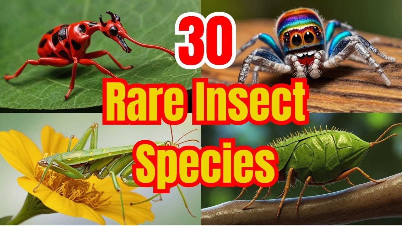 30 Rare Insects Species | Wildlife | Nature life | Rare species #insects #wildlife #discovery