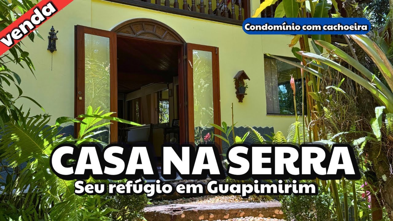 CASA EM CONDOMÍNIO COM ACESSO À CACHOEIRA! O Refúgio Perfeito em Guapimirim (960m² de Natureza)